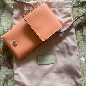 Radley London Phone Wallet Crossbody in Peach